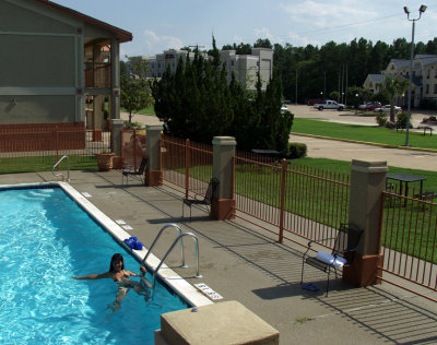 Eve Enjoying The Pool