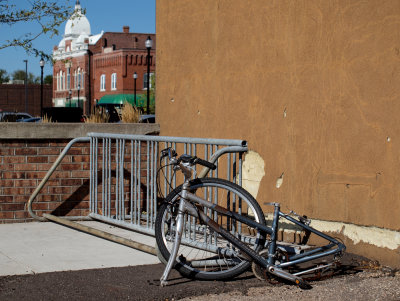 This Bike Has Been Outside A Local Bar For Months...And Is Slowly Being Picked Apart.
