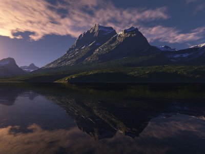 Sunset in Glacier Nat. Park