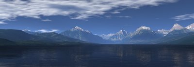 McDonald Lake, Glacier Nat. Park.