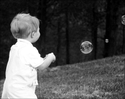 Davis and his bubbles