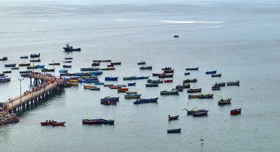 Chorrillos, muelle de pescadores