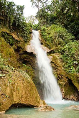 The waterfalls; Laos