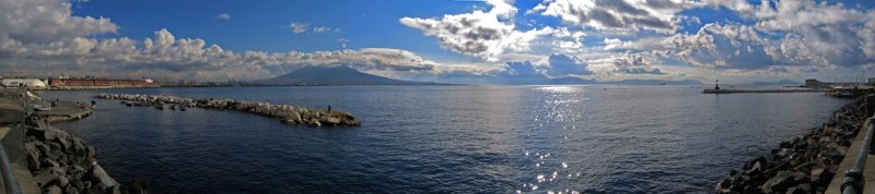 180 degree panorama of the Bay of Naples<br/> ..7401_2_3_4_5