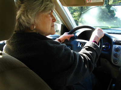 We were so lucky to have Barbara drive us to the airport .. B0637