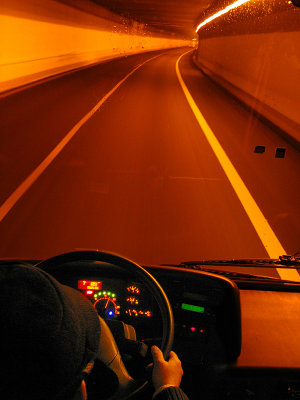 On the Autostrade (tunnel) to Milan .. B0714