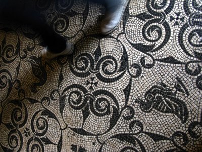 Roman mosaic floor .. R9481