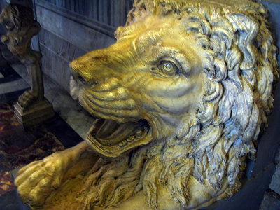 In the Sala degli Animali, lion .. R9483