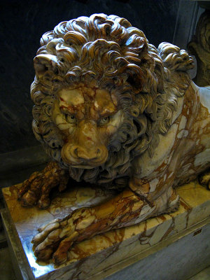 In the Sala degli Animali,  lion .. R9489