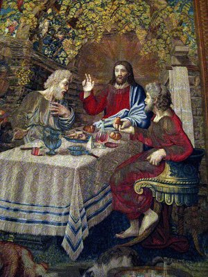 In La Galleria degli Arassi (Tapestry Gallery),Supper at Emmaus .. R9518