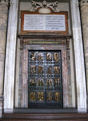 Door dedicated to John Paul II .. R9529