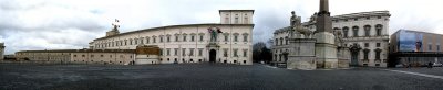 Palazzo del Quirinale and the Piazza del Quirinale,180 degree panoramic view  .. 4629-33a