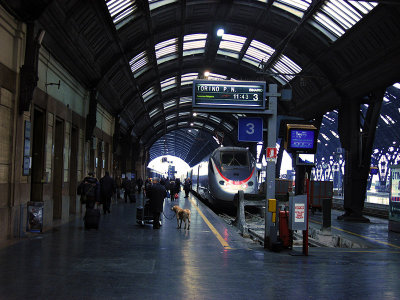Stazione Centrale, train to Torino, ready to depart .. 1852
