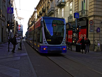 Via Garibaldi,  tram on Via  XX  Settembre .. 1921