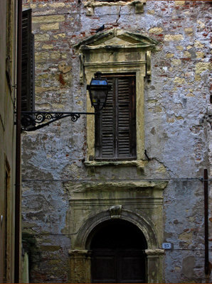 Weathered facade in a quiet courtyard .. 2456