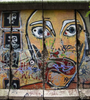 A Piece of the Berlin Wall in New York