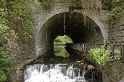 Stone Arch and Waterfall