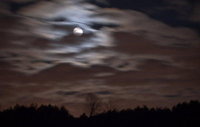 cloudy moon