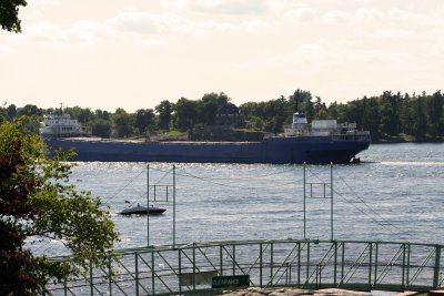 Tanker moving through the St Lawrence