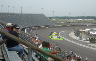 looking towards the famous turn 4