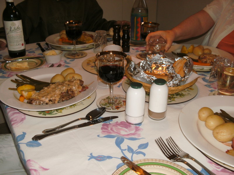 A friends birthday dinner.