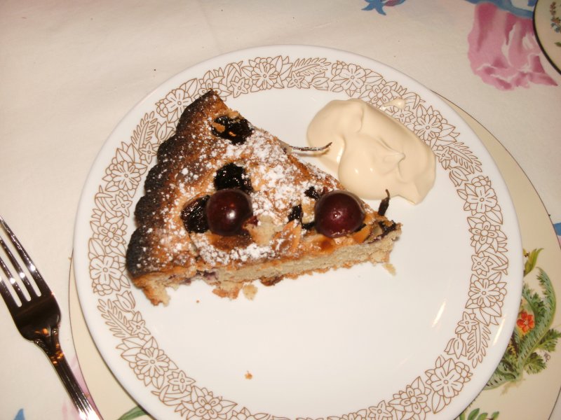 My cherry and almond torte