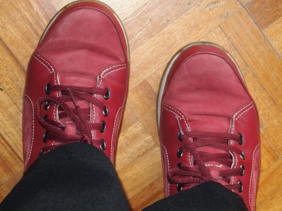 My red suede shoes.