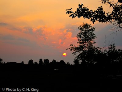 Sunset at the Garden of Reflection