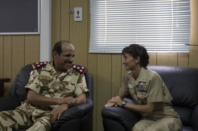 BGEN Al Mansoori and CDR Davids