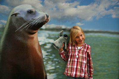 Met ons kleinkind Mila naar Ouwenhands Dierenpark 10-08-2010