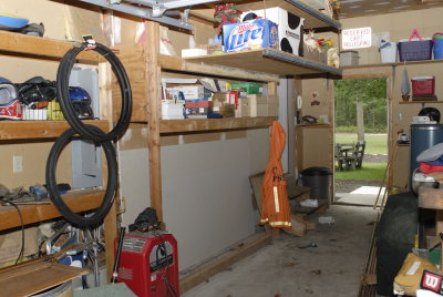 Garage With Shelves