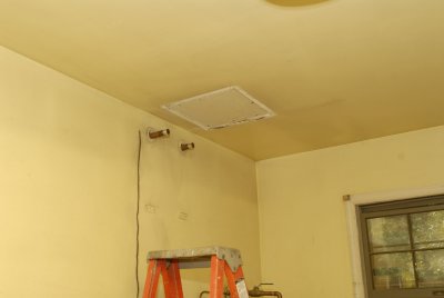 Laundry Room Work- Old Chimney Patched