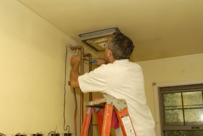 Laundry Room Work- Old Chimney