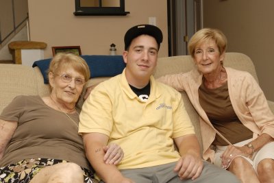 Mike  With His Grandmothers