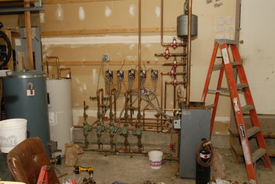 Piping Complete, Electricial 75%, Chimney and Oil Lines 0%