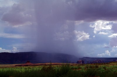 Rain in Monument Valley