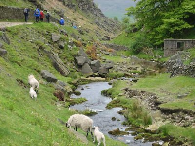 heading down hebden beck