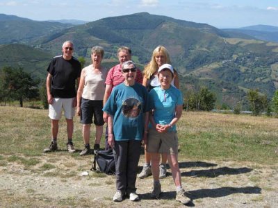 group shot by amused tourist