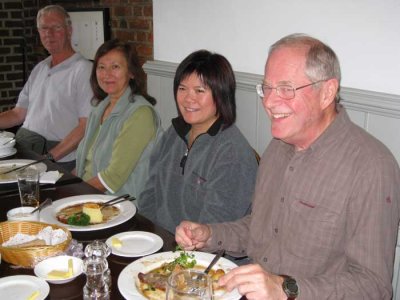 a good lunch - mike, julia, debbie and alan r