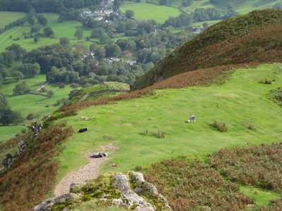 towards grasmere from helm crag