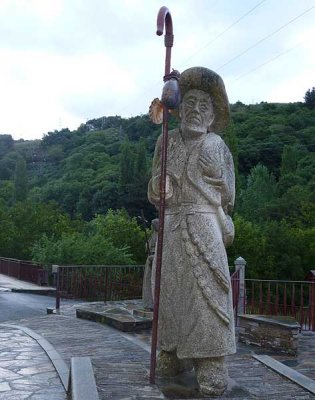statue of santiago peregrino, samos