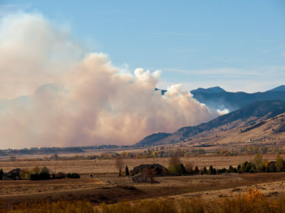 Fire in Boulder Canyon - P1080942 