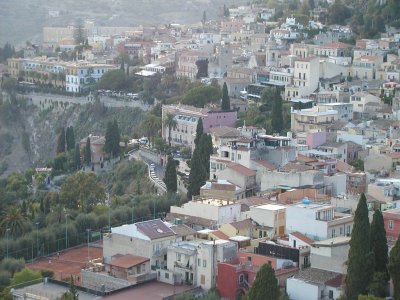Taormina View from Greek theatre