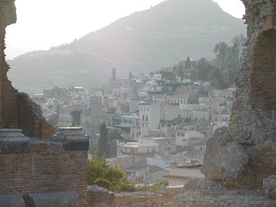Taormina view from Greek Theatre
