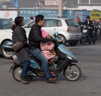 Family on a bike