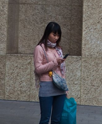 Pretty girl near Nanjing Rd
