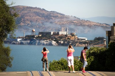 Taking pictures of Alcatraz - fotografando Alcatraz