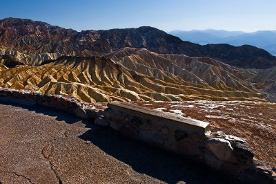 California - Zabriskie point view - vista dallo Zabriskie Point