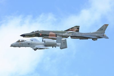 A-10 / F-16 and  F-4 Heritage flight