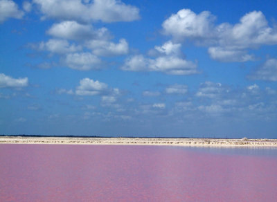 Salt ponds at Las Coloradas